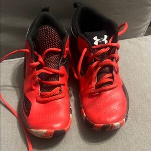 Under Armour Kids Red Athletic Shoes